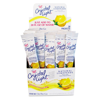 Flavored Drink Mix, Lemonade, 0.17 oz Packet, Yields 20 oz per Packet, 30/Box