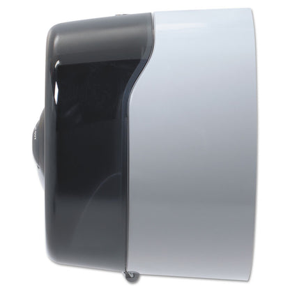 SofPull Mini Center-Pull Twin-Roll Bath Tissue Dispenser, 16.38 x 7.2 x 9.3, Smoke