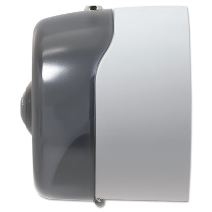 SofPull Mini Center-Pull Single-Roll Bath Tissue Dispenser, 8.75 x 7 x 9, Smoke