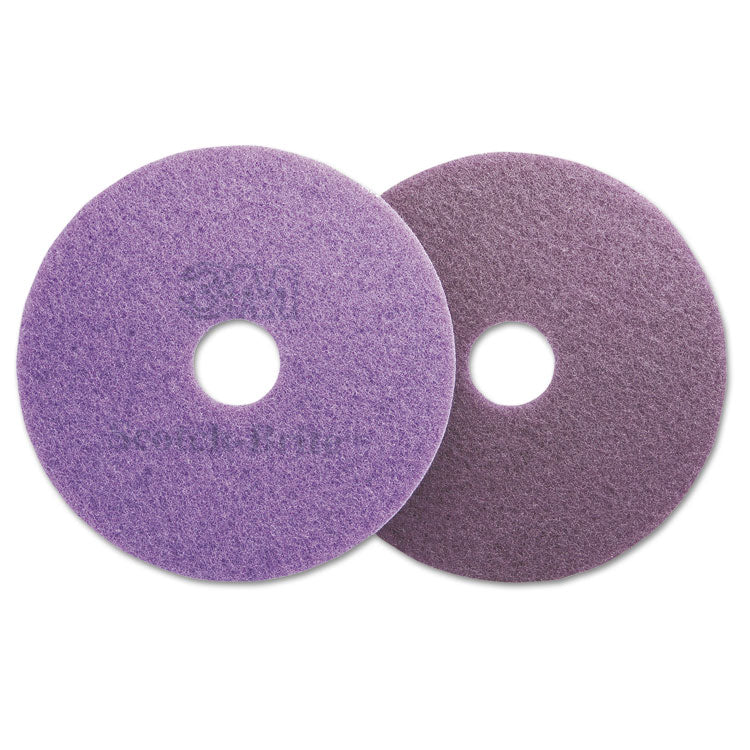 Diamond Floor Pads, 20" Diameter, Purple, 5 Pads/Carton