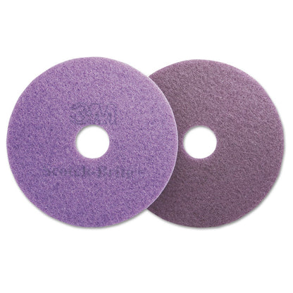 Diamond Floor Pads, 20" Diameter, Purple, 5 Pads/Carton