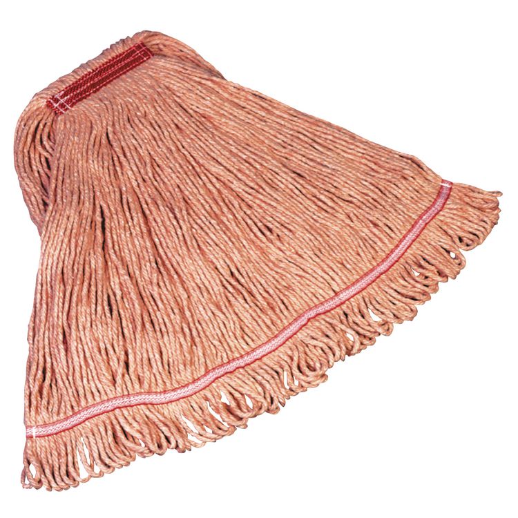 Super Stitch Blend Mop, Large, Cotton/Synthetic Blend, Large, Red, 6 Carton
