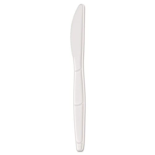 SmartStock Plastic Cutlery Refill, Series-B, Mediumweight Knife, White, 40/Pack, 24 Packs/Carton