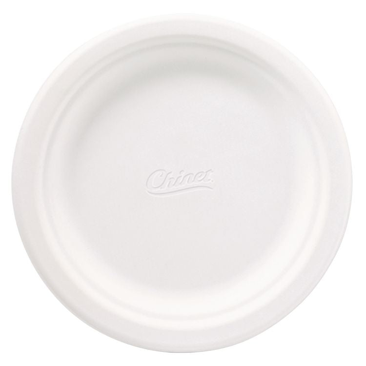Classic Paper Plates, 6.75" dia, White, 125/Pack, 8 Packs/Carton