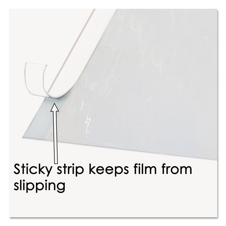 Second Sight Clear Plastic Desk Protector, Hinged Top Protector, 25.5" x 21", Clear