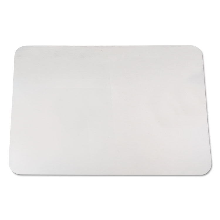 KrystalView Desk Pad with Antimicrobial Protection, Glossy Finish, 24" x 19", Clear