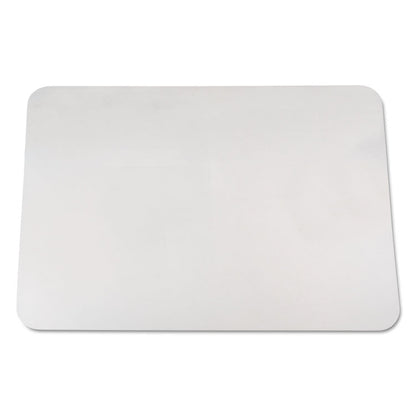 KrystalView Desk Pad with Antimicrobial Protection, Glossy Finish, 36" x 20", Clear