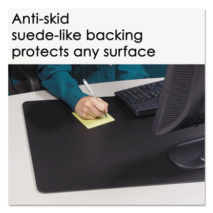 Rhinolin II Desk Pad, Antimicrobial Product Protection, 24" x 17", Black