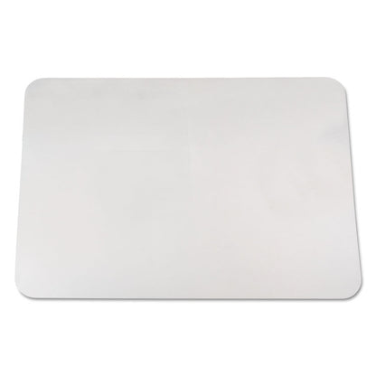 KrystalView Desk Pad with Antimicrobial Protection, Glossy Finish, 22" x 17", Clear