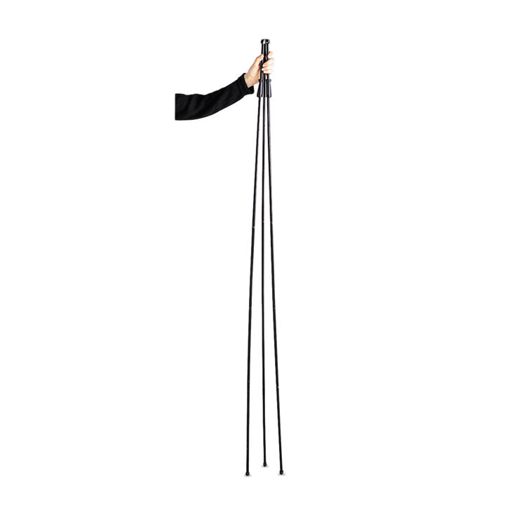 Instant Easel, 62.38" Tall, Metal, Black, Supports Up to 5 lb