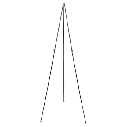 Instant Easel, 62.38" Tall, Metal, Black, Supports Up to 5 lb