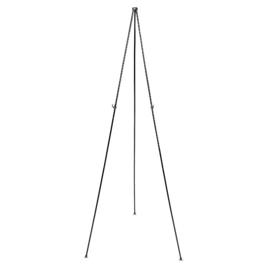 Instant Easel, 62.38" Tall, Metal, Black, Supports Up to 5 lb