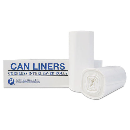 High-Density Commercial Can Liners, 30 gal, 9.91 mic, 30" x 37", Black, Interleaved Roll, 25 Bags/Roll, 20 Rolls/Carton
