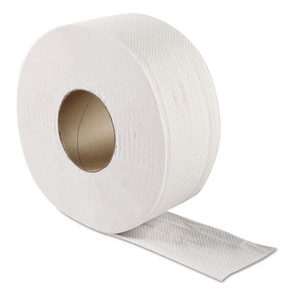 JRT Jumbo Bath Tissue, Septic Safe, 2-Ply, 3.3" x 500 ft, White, 12 Rolls/Carton