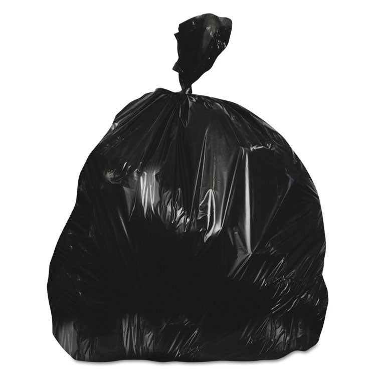Linear Low-Density Can Liners, 16 gal, 0.9 mil, 24" x 32", Black, Flat Pack, 500/Carton