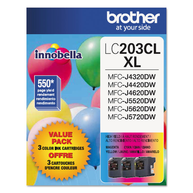 LC2033PKS Innobella High-Yield Ink, 550 Page-Yield, Cyan/Magenta/Yellow