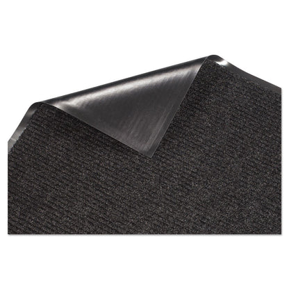 Golden Series Dual Rib Indoor Wiper Mats, Rectangular, Charcoal Gray Carpeted Surface, 48" x 72"