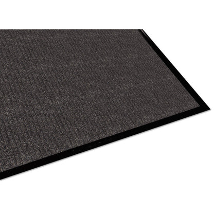 Golden Series Dual Rib Indoor Wiper Mats, Rectangular, Charcoal Gray Carpeted Surface, 48" x 72"