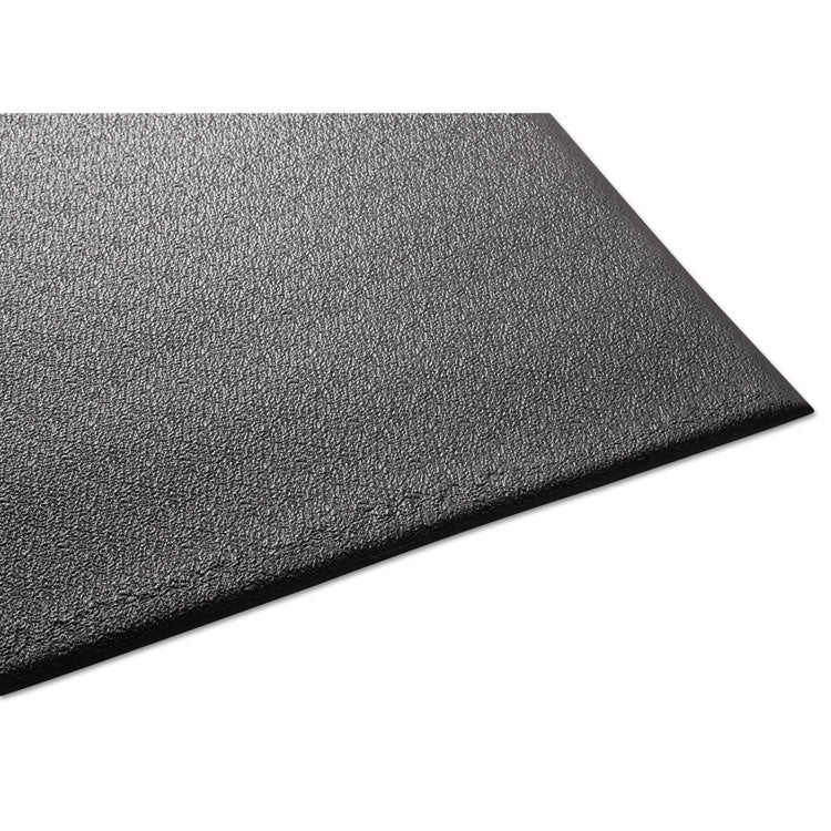 Soft Step Supreme Anti-Fatigue Floor Mat, Rectangular, Black Cross-Hatch Embossed Surface, 24" x 36"