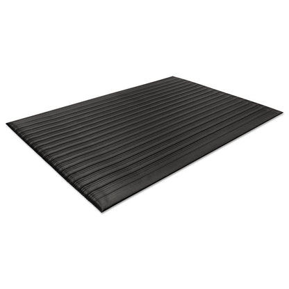 Air Step Anti-Fatigue Mat, Rectangular, Black Ribbed Surface, 36" x 60"