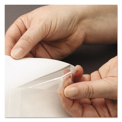 Self-Adhesive CD/Diskette Pockets, Clear, 10/Pack