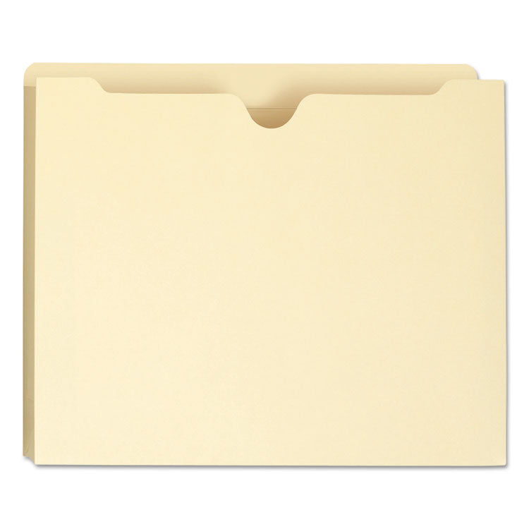 Manila File Jackets, 2-Ply Straight Tab, Letter-Size, Manila, 50/Box