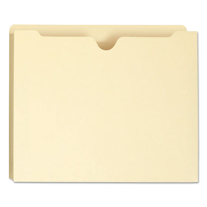 Manila File Jackets, 1 Ply Straight Tab, Letter Size, Manila, 50/Box