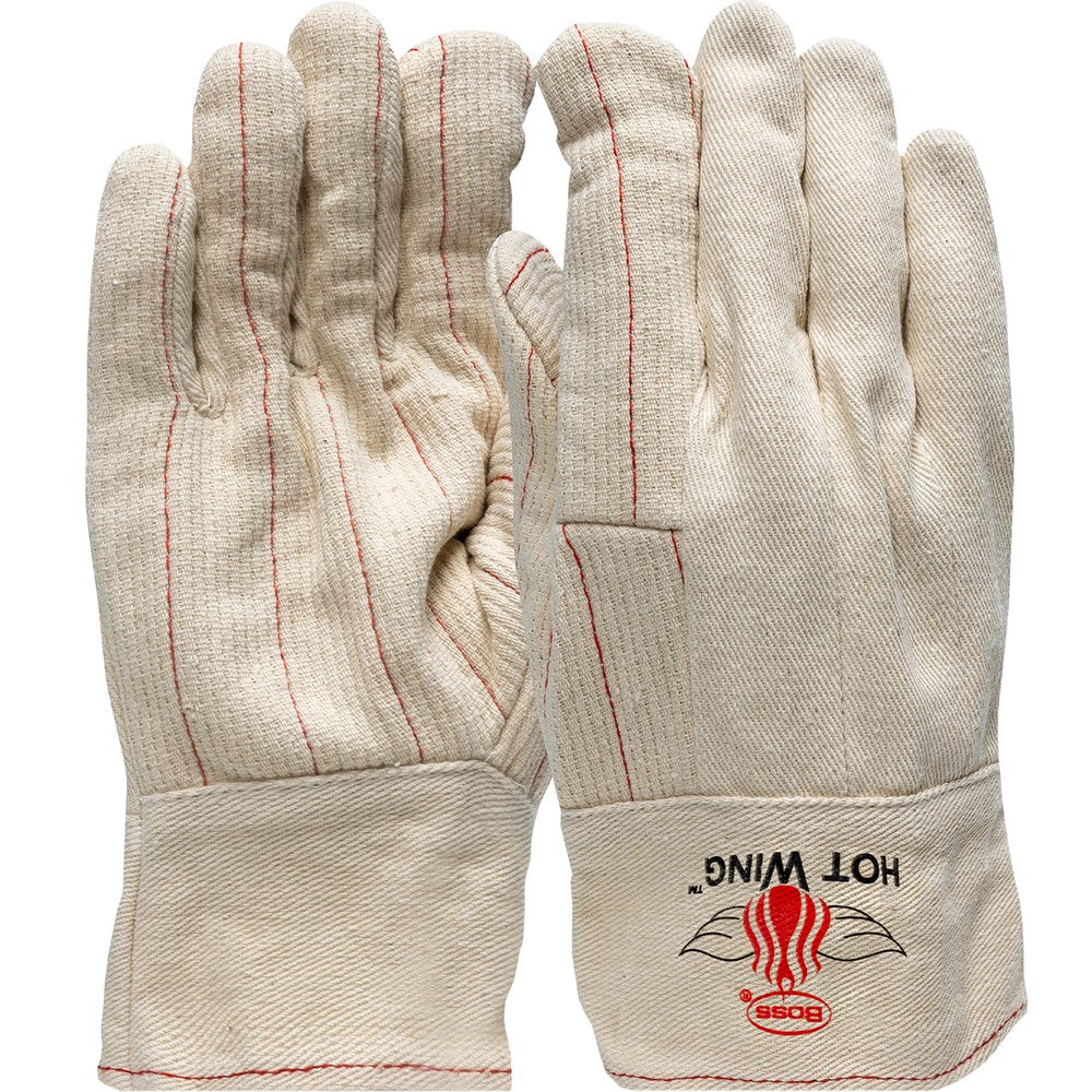BOSS by PIP Ex-hvy WGT Cott Mill Glove Felt B-top NO Print L, 12 Pairs/Dozen