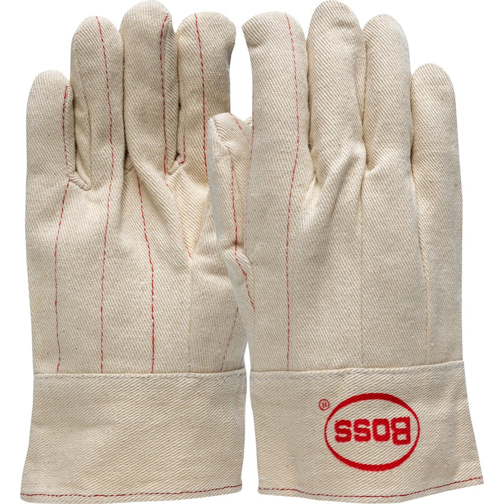 BOSS by PIP CANVAS/RAYON Mill Nap-inw B-top Cuff S-thumb L, 12 Pairs/Dozen