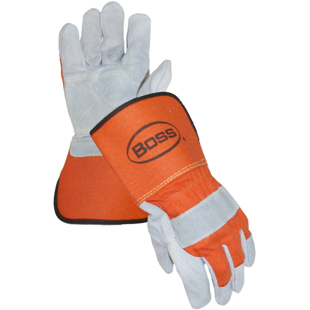 BOSS by PIP SUP Cowhide Dpalm Glovearamid Gauntlet Cuff XL, 12 Pairs/Dozen