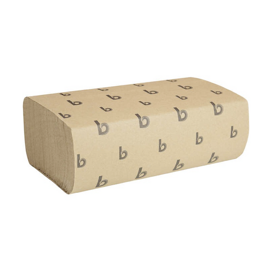 Boardwalk Brown Multifold Paper Towels - Natural, 1-Ply, 9 x 9.45, Natural, 250/Pack, 16 Packs/Carton, 70 Cartons/Pallet