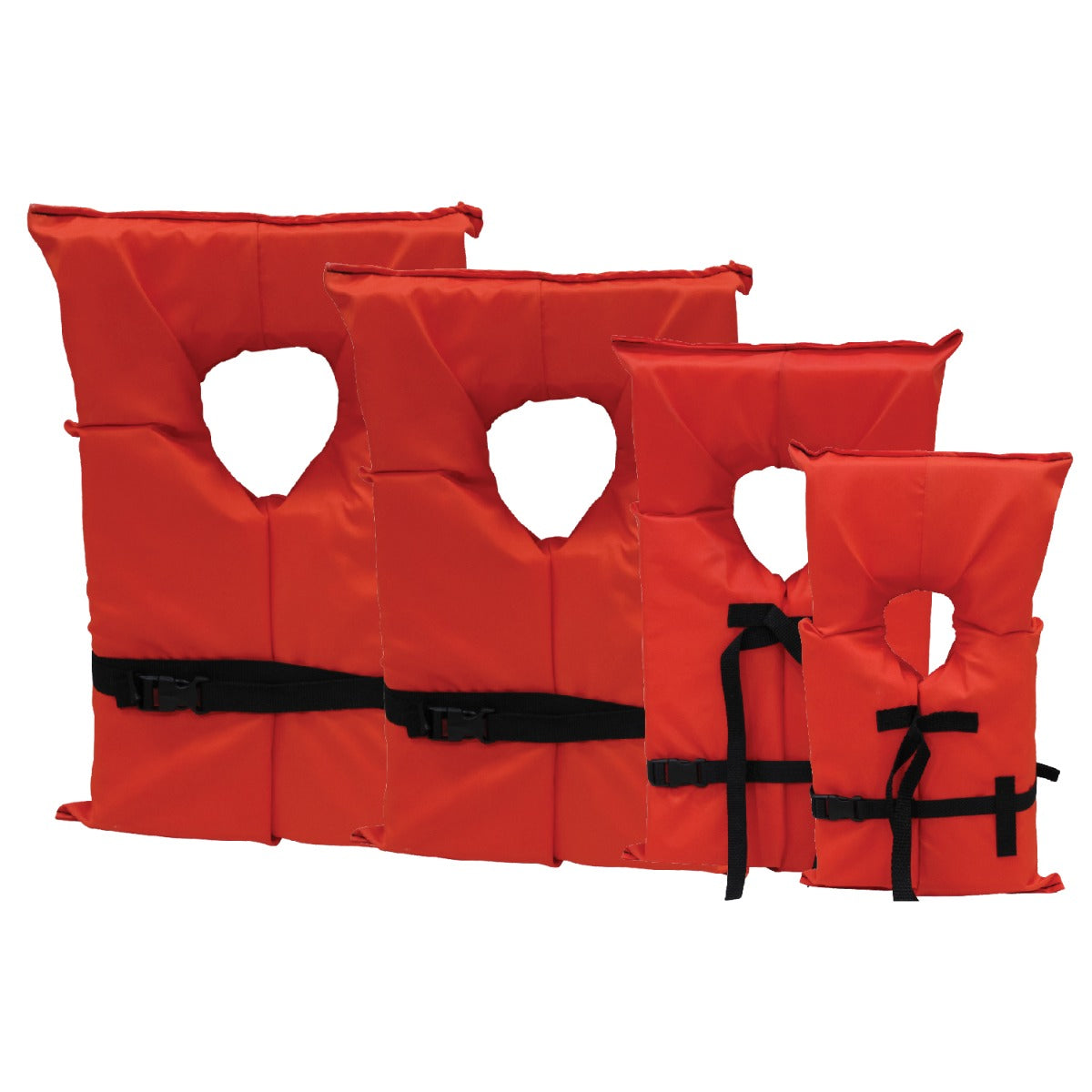 Kemp USA Type II Life Jacket, Orange, Adult, USCG
