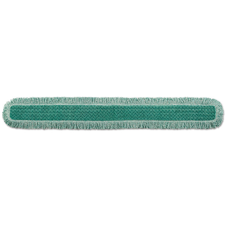 HYGEN Dust Mop Heads With Fringe, Green, 60", Microfiber, Cut-End