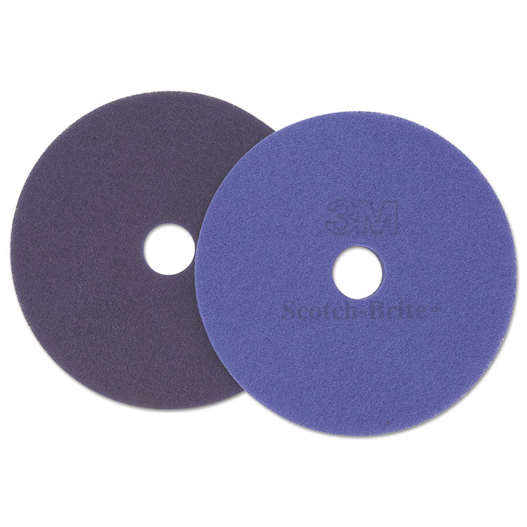 Diamond Floor Pad, 17" Diameter, Purple, 5/Carton