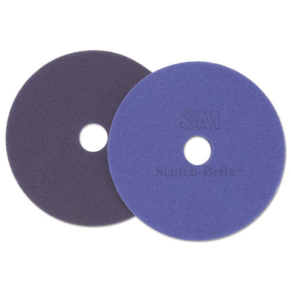 Diamond Floor Pad, 17" Diameter, Purple, 5/Carton