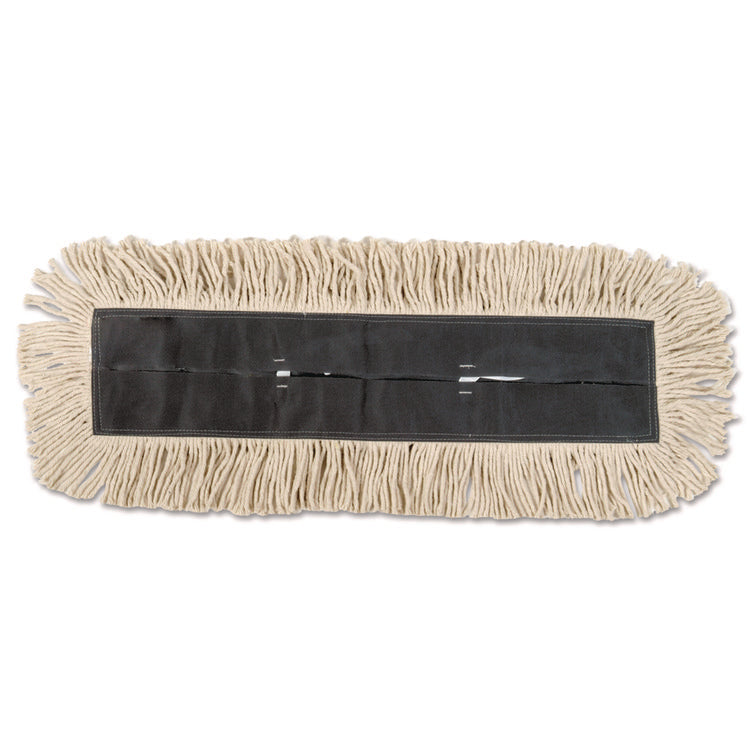 Dust Mop Head, Disposable, 5 x 36, White, 6/Carton