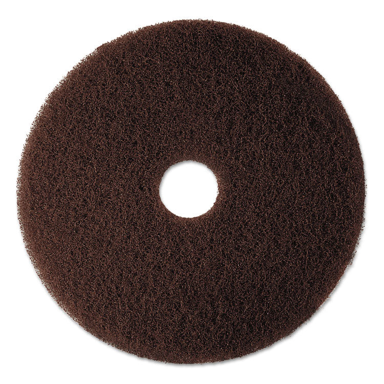 Low-Speed High Productivity Floor Pads 7100, 20" Diameter, Brown, 5/Carton