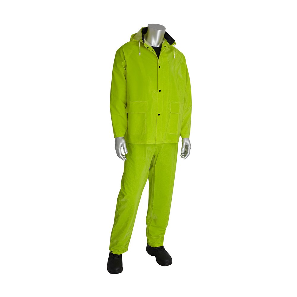 PIP Premium HI-VIS Three-piece Rainsuit - 0.35MM