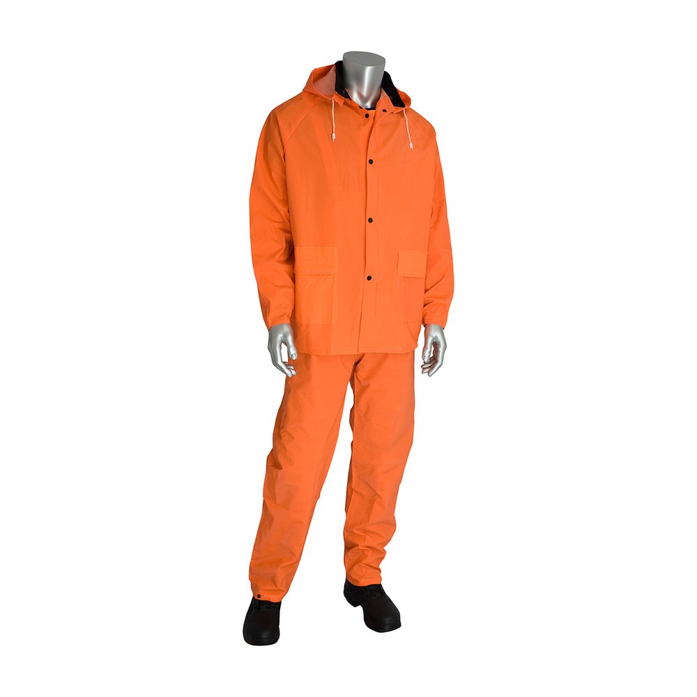 PIP Premium HI-VIS Three-piece Rainsuit - 0.35MM