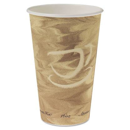 Mistique Hot Paper Cups, 16 oz, Mistique Design, 50/Sleeve, 20 Sleeves/Carton