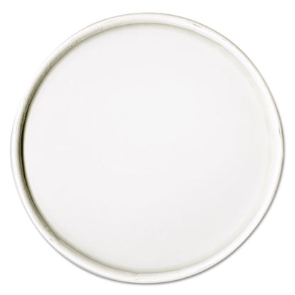 Spiral-Wound Paper Hot Cup Lids, Fits 16 oz Hot Cups, Paper, White, 25/Sleeve, 20 Sleeves/Carton