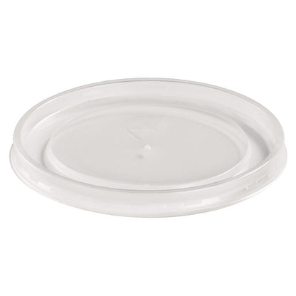 Plastic High Heat Vented Lid, Fits 16 oz to 32 oz Containers, White, 50/Bag, 10 Bags/Carton