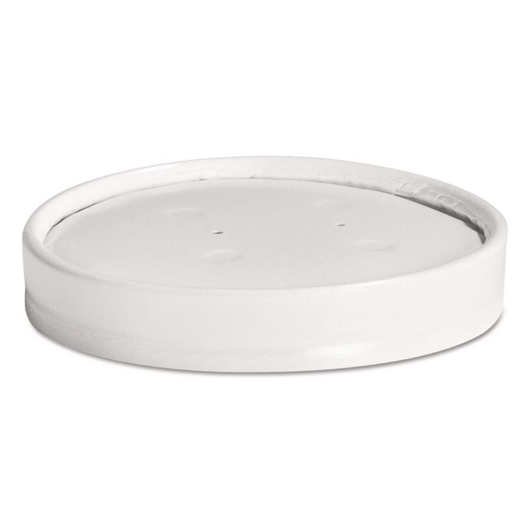 Vented Paper Lids, Fits 8 oz to 16 oz Hot Cups, White, 25/Sleeve, 40 Sleeves/Carton