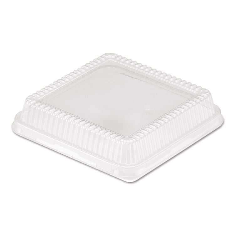 Plastic Dome Lid, 8.25 x 8.25 x 1.5, Clear, 500/Carton