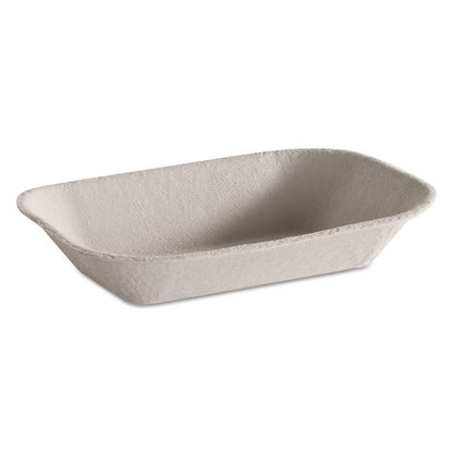 Savaday Molded Fiber Food Tray, 5 x 7, Beige, Paper, 250/Bag, 4 Bags/Carton