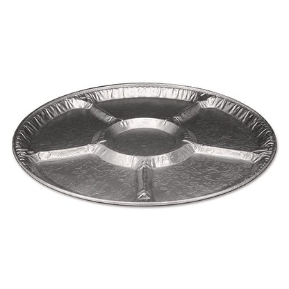 Aluminum Lazy Susan, 6 Compartments, 18" Diameter x 0.94" h, 25/Carton