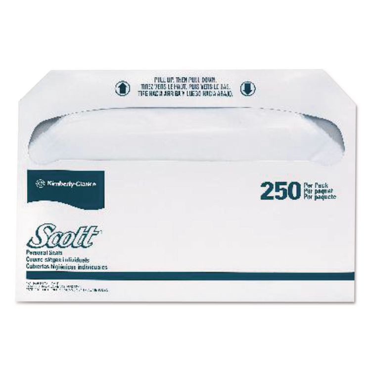 Personal Seats Toilet Seat Covers, 14.5 x 17, White, 250/Pack, 20 Packs/Carton