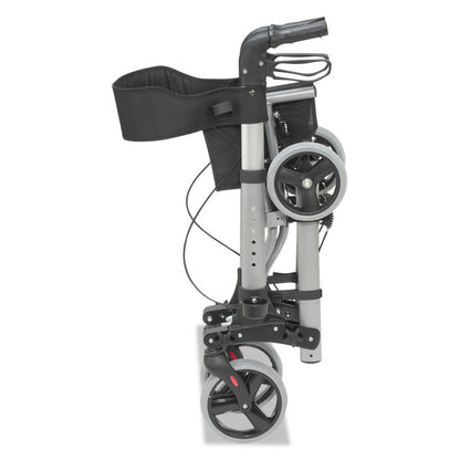Gateway Aluminum Rollator, Adjusts 31" to 36", 300 lbs Capacity, Titanium