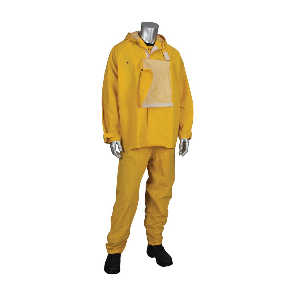 PIP PVC Jacket With Hood Andbib Overalls - 0.35 MM