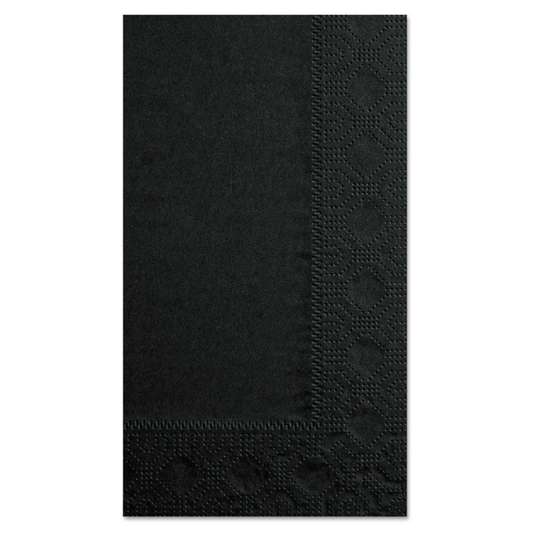 Dinner Napkins, 2-Ply, 15 x 17, Black, 1,000/Carton